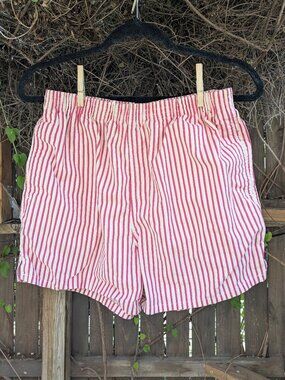 100% Cotton Collections Striped Shorts Sz M